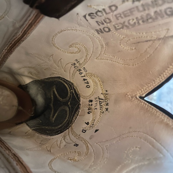 Tony Lama Vintage El Rey Collection Exotic Alligator Western Cowboy Boots Size 9 - Picture 13 of 15